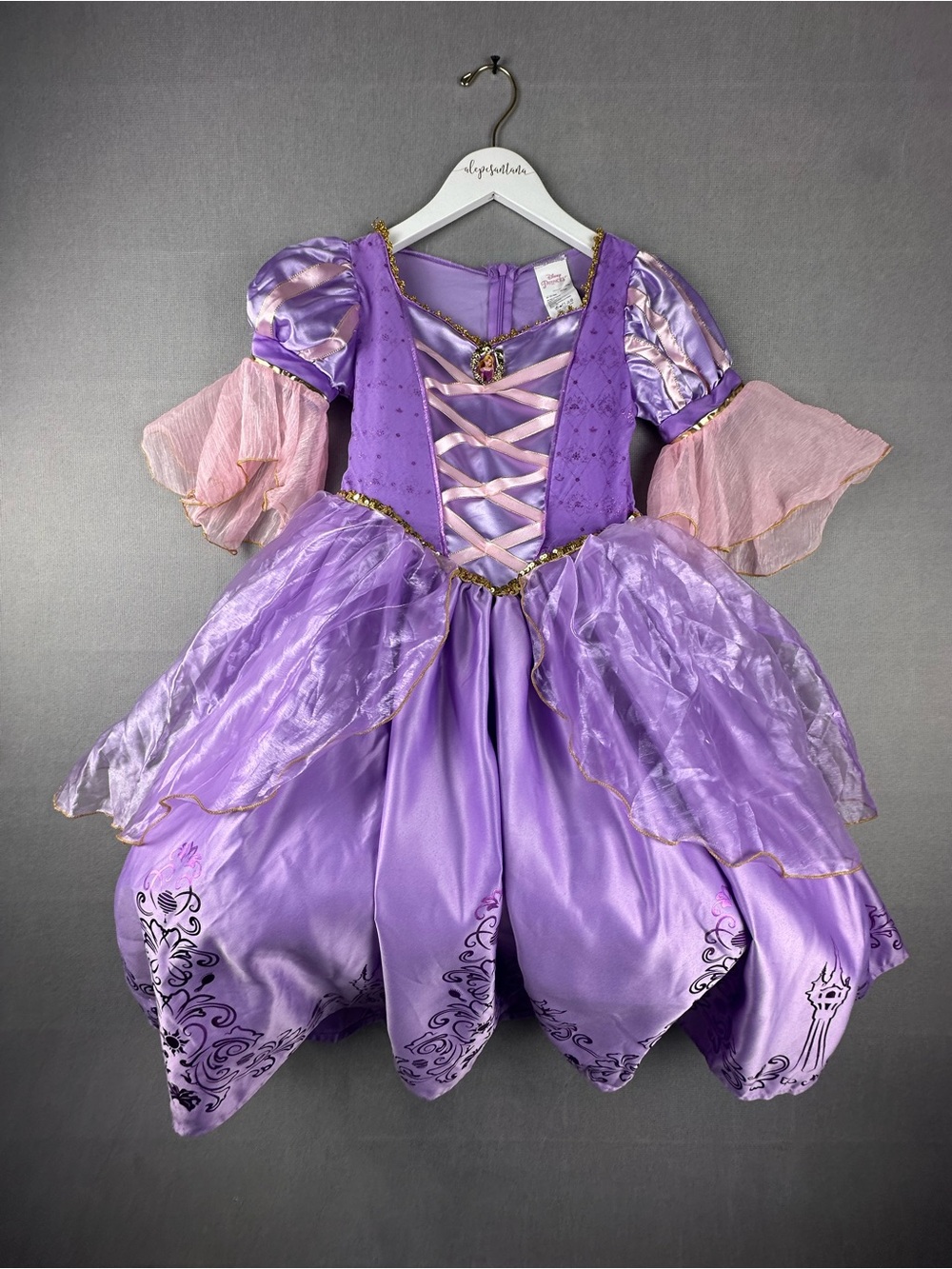 Disney Princess Rapunzel Inspired Purple & Pink Dress Costume Girls Sz S 4-6X